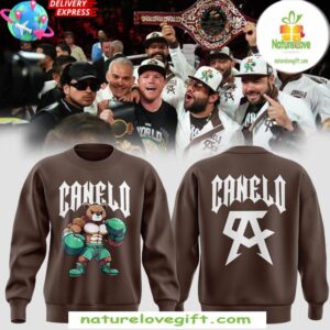 Canelo Bear Boxing Brown Sweatshirt Limited Edition