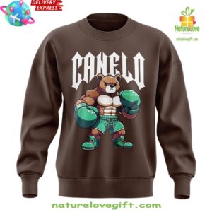 Canelo Bear Boxing Limited Edition Brown Sweatshirt