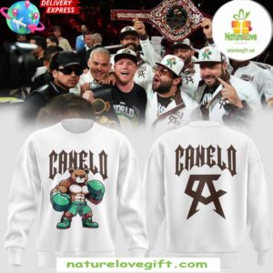 Canelo Bear Boxing White Sweatshirt Limited Edition