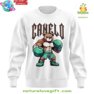 Canelo Bear Boxing Limited Edition White Sweatshirt