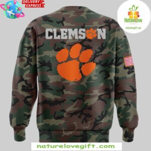 Clemson Tigers 2024 Military Appreciation Special Camo Sweatshirt