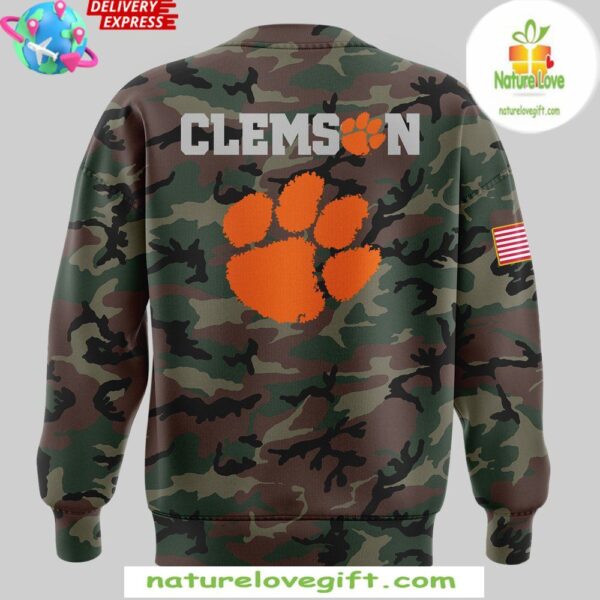 Clemson Tigers 2025 Camo Military Appreciation Sweatshirt