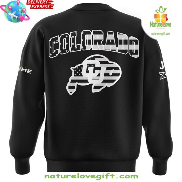 Colorado Buffaloes Coach Sweatshirt American Flag Prime