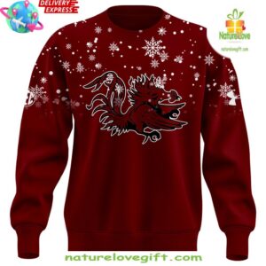 South Carolina Gamecocks Snowflake Christmas Edition Sweatshirt