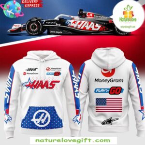 Haas F1 Team 2025 Austin GP Hoodie by MoneyGram