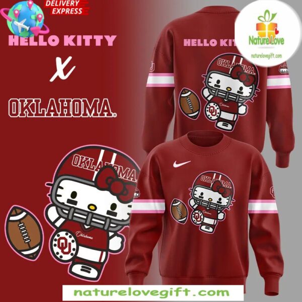 Hello Kitty Oklahoma Sooners Sweatshirt Special Edition