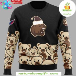 Hershey Bears Christmas Holiday Special Black Sweatshirt