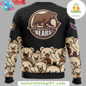 Hershey Bears Christmas Holiday Special Black Sweatshirt
