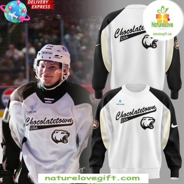Hershey Bears Chocolatetown USA Sweatshirt Hockey Fan Apparel