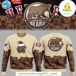 Hershey Bears Christmas Sweatshirt Holiday Fan Gift