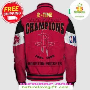 Nba Houston Rockets Champions Print Varsity Jacket