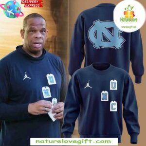 Hubert Davis North Carolina Tar Heels Sweatshirt Coach Special