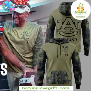 Hugh Freeze Auburn Tigers Camo Hoodie Football Fan Gear