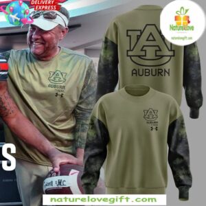 Hugh Freeze Auburn Tigers Camo Sweatshirt Football Coach Apparel