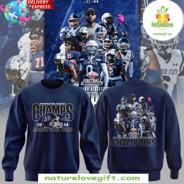 Jackson State Tigers 2025 SWAC Champions Sweatshirt