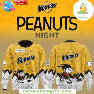 Komets 75th Anniversary Peanuts Sweatshirt Fort Wayne Hockey
