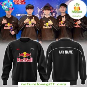 League of Legends T1 Red Bull Sweatshirt Esports Merch