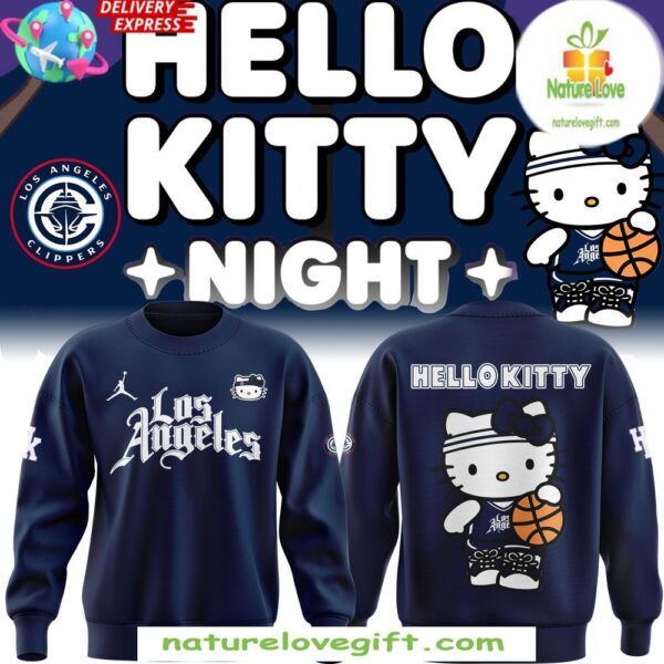 Los Angeles Clippers Hello Kitty Sweatshirt Limited Edition NBA Night