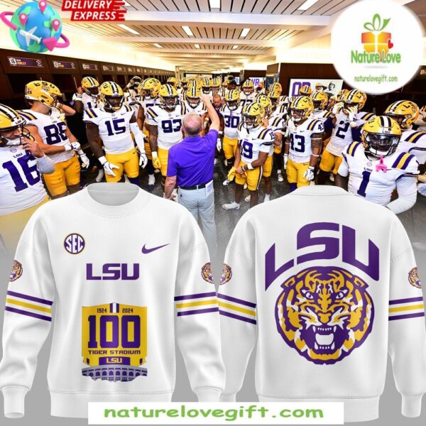 LSU Tigers Sweatshirt 100 Tiger Stadium Special Edition