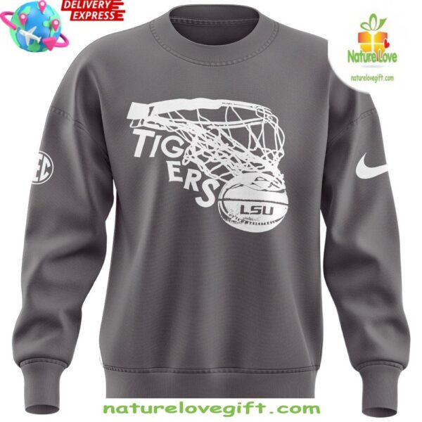 LSU Tigers Womens Basketball Grey Sweatshirt