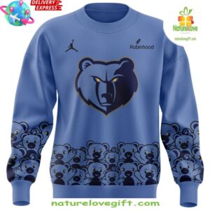 Memphis Grizzlies Teddy Bear Special Edition Blue Sweatshirt