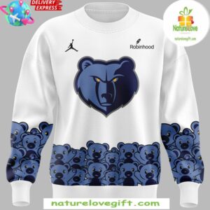 Memphis Grizzlies Teddy Bear Special Edition White Sweatshirt
