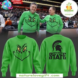 Michigan State Spartans Grinch Christmas Sweatshirt