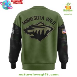 Minnesota Wild Military Apreciation Night Edition Camo Sweatshirt
