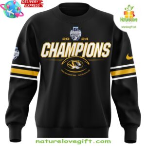 Missouri Tigers Transperfect Music City Bowl Champions 2024 Black Sweatshirt