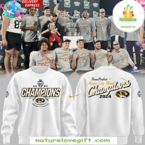 Missouri Tigers 2025 Music City Bowl Champions Sweatshirt White