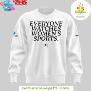 New York Liberty Everyone Watches Womens Sports 2024 White Sweatshirt