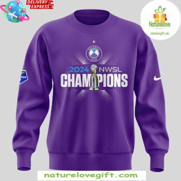 NWSL Champions 2025 Orlando Pride Purple Sweatshirt
