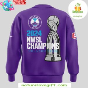Orlando Pride NWSL Champions 2024 Purple Sweatshirt