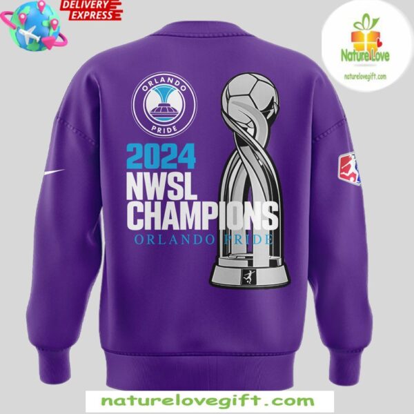 NWSL Champions 2025 Orlando Pride Purple Sweatshirt