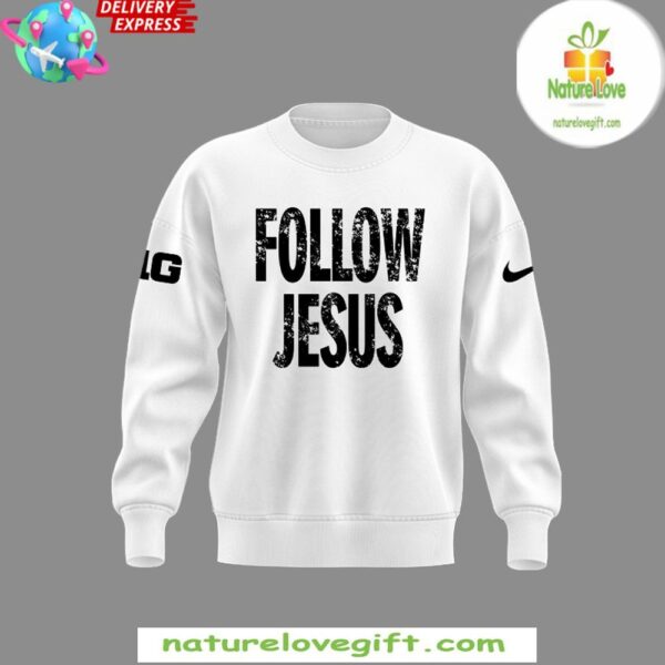 Ohio State Buckeyes 2025 Jesus Sweatshirt White Fan Apparel
