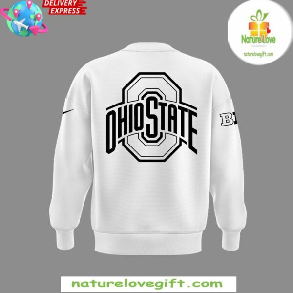 Ohio State Buckeyes 2025 Jesus Sweatshirt White Fan Apparel