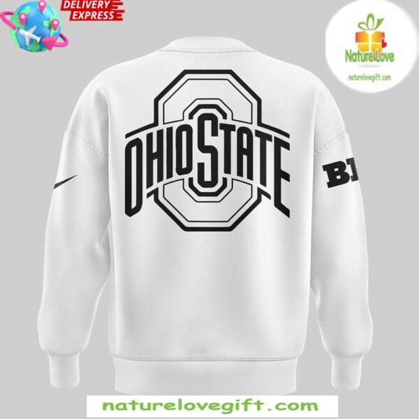 Ohio State Buckeyes Jesus Won 2025 Sweatshirt White