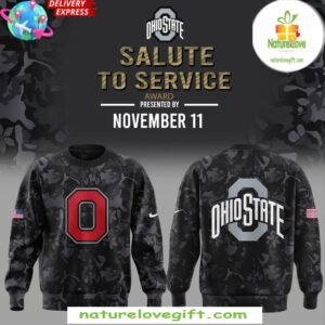 Ohio State Salute to Service Black Sweatshirt Wild Special Edition