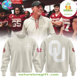 Oklahoma Sooners Football Cream Sweatshirt for Fans