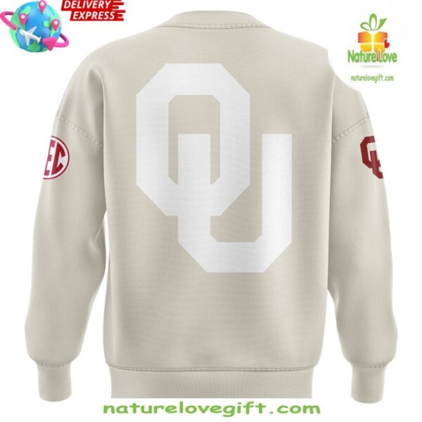 Oklahoma Sooners Football Cream Sweatshirt for Fans