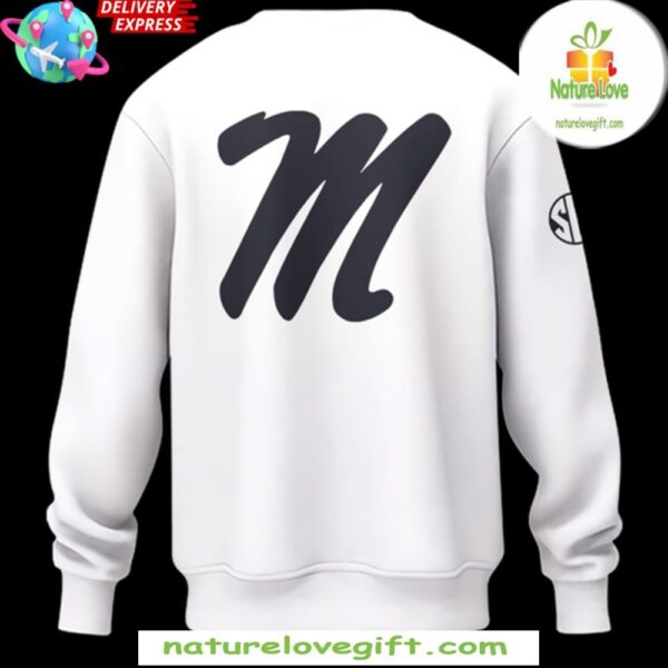 Ole Miss Rebels Nike SEC White Basketball Sweatshirt