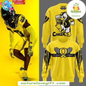 Oregon Ducks 2025 Stomp Out Cancer Sweatshirt