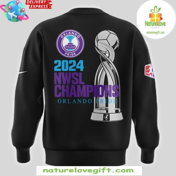 Orlando Pride 2025 NWSL Champions Black Sweatshirt