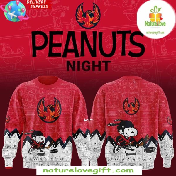 Peanuts 75th Anniversary Coachella Valley Firebirds Sweatshirt