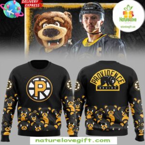 Providence Bruins Black Teddy Bear Sweatshirt