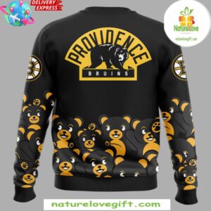 Providence Bruins Teddy Bear Black Sweatshirt