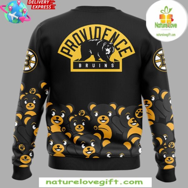 Providence Bruins Black Teddy Bear Sweatshirt