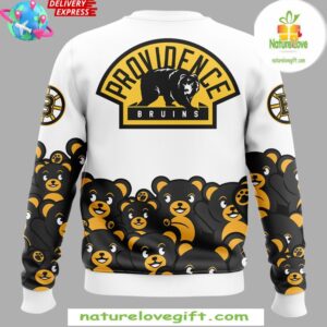 Providence Bruins Teddy Bear White Sweatshirt