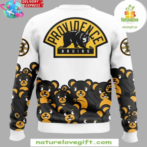 Providence Bruins White Teddy Bear Sweatshirt