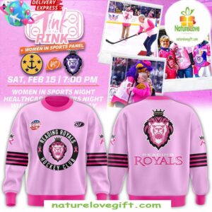 Reading Royals Pink in the Rink 2025 Hockey Sweatshirt